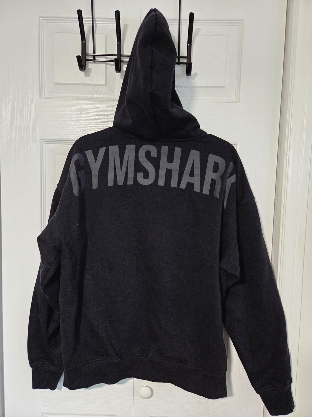 Gymshark Black Oversized Logo Hoodie